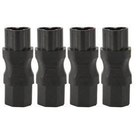 4Pcs IEC320 C16 to IEC320 C13 Power Adapter Male C16 to Female C13 Power Socket Adapter Connector for PDU Chassis UPS Socket