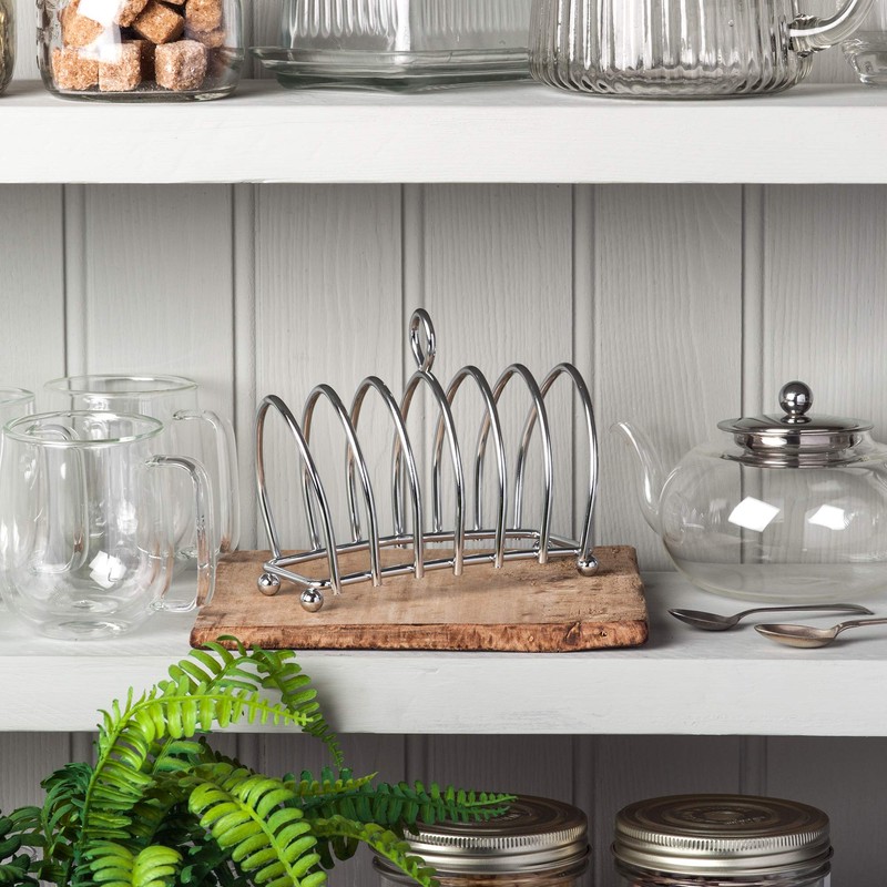 Kilo BA51 Victorian Design Chrome 6 Slice Toast Rack with