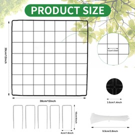 DYAUS 2 Packs Plant Protectors from Animals, 10Pcs 12"x12" Metal Meshes Garden Cloches for Plants, Plant Covers for Protecting Plants, Wire Plant Covers, Chicken Wire Cloche Plant Protector