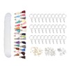 200pcs Acrylic Key Ring Kit 30 Acrylic Blank 30 Key
