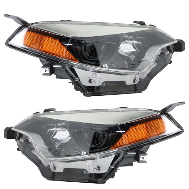 Nurniacl 2-Pack Headlight Assembly Headlamps Halogen Clear Lens Left Right