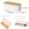 Changsuo Cable Management Box Small White, Extension Cord Organizer for