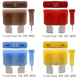 Blade ATC/ATO fuse blocks, ENDARK car fuse holder, 12 way fuse box with Negative Bus LED indicator for Car, Boat, Van, SUV