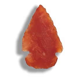 Starborn Carnelian Sarder Natural Gemstone Arrowhead Approx. 3 cm from Brazil, Gemstone, Carnelian
