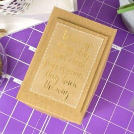 Hunkydory Crafts Perfect Verses Foiled Kraft Paper Pad