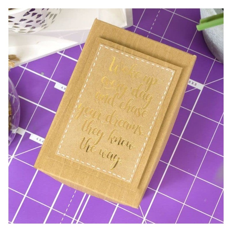 Hunkydory Crafts Perfect Verses Foiled Kraft Paper Pad