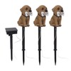 LED Solar Garden Light Puppy Dog Statue Welcome Lamp Solar