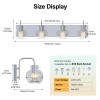 Unbranded 4-Light Modern Vanity Light Over Mirror, Wall Sconces with