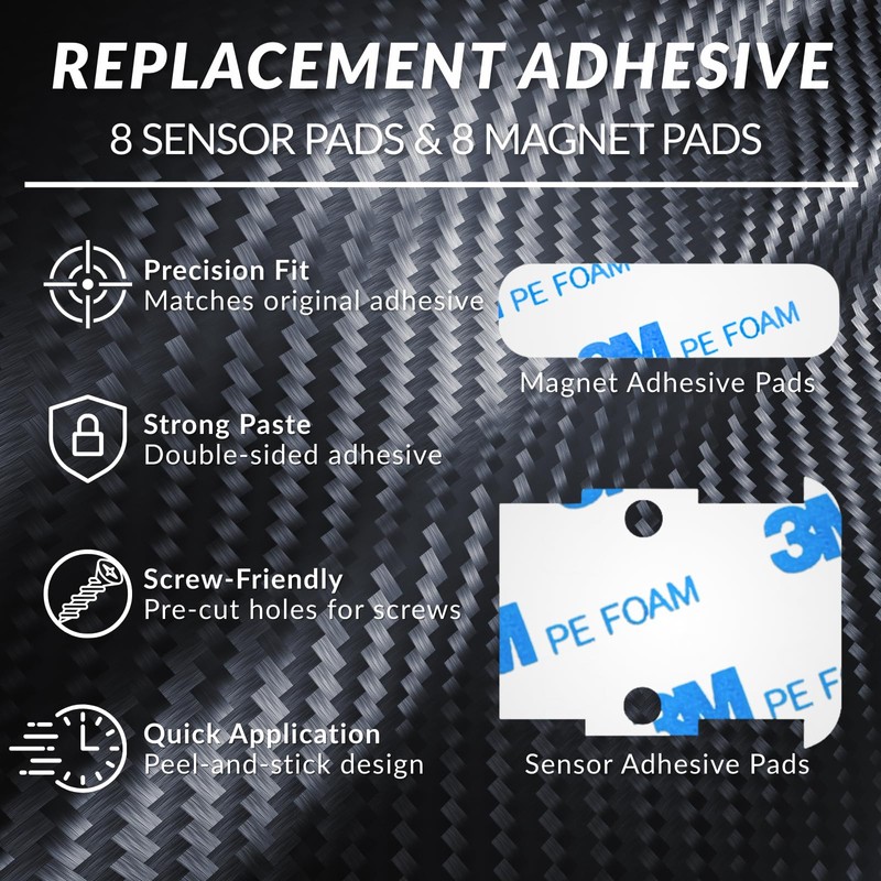 Entry Sensor Adhesive Pads for SimpliSafe(16-Pack) – Pre-Cut Replacement Tape