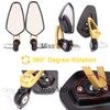 Motorcycle Bar End Side Mirrors 7/8" 22mm Aluminum Alloy Handlebar