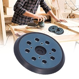 2Pcs Almohadillas de Respaldo para Lijadora de 8 Orificios, Lijadora de Repuesto de Gancho y Bucle Reemplazo de Almohadilla de Respaldo para Lijadora, Almohadilla de Lijado, 4 Ojales, 5 Pulgadas