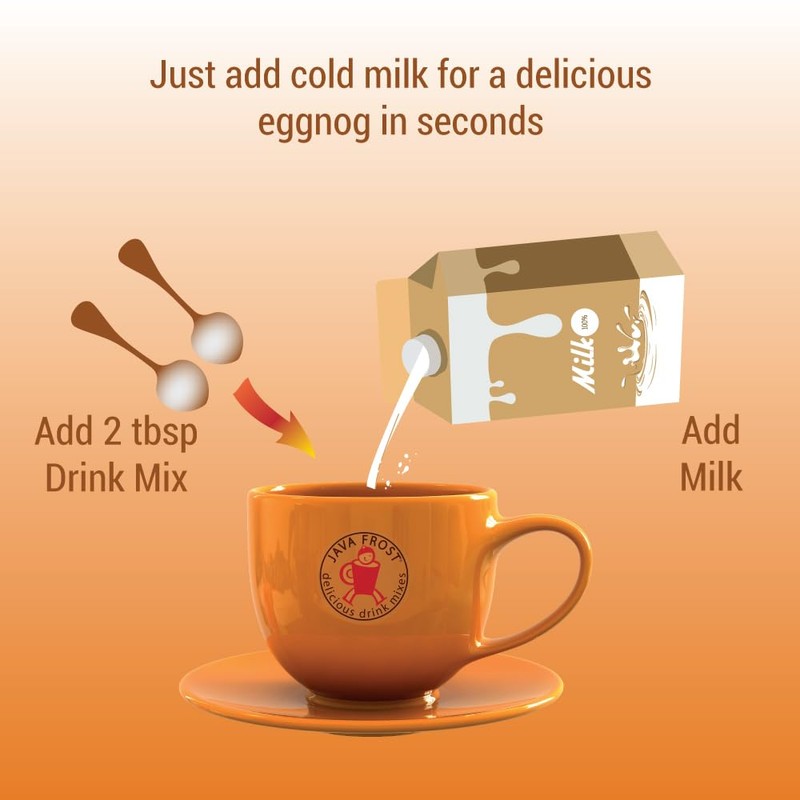 Instant Eggnog Drink Mix, 8 oz Bag (4 Pack)