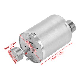 DC Double Shaft Vibration Motor Electric Vibration Motor High Torque 2 Eccentric Rotating Wheels 12V 31mm Length