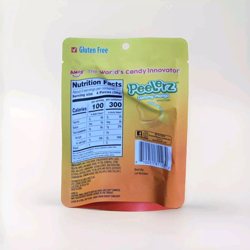 Kasugai New AMOS Peelerz peelers Gummy Mango, Peelable Fruit Candy,