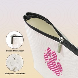 VICBOU Funny Dog Mom Gifts for Women, Dog Lovers, Mothers Day Appreciation Makeup Bag Humor Cosmetic Bag for Female Animal Pet Puppy Lover Owner Lady New Mom Mommy Mama Friend Christmas Birthday