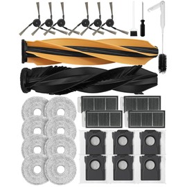 29 pieces accessories for Dreame X50 Master/X50 Ultra Complete/L50 Pro Ultra/L50 Ultra/Dreame L40s Pro Ultra/Mova V50 Ultra Complete, 1 pair of main brushes, 6 side brushes, 4 activated carbon HEPA