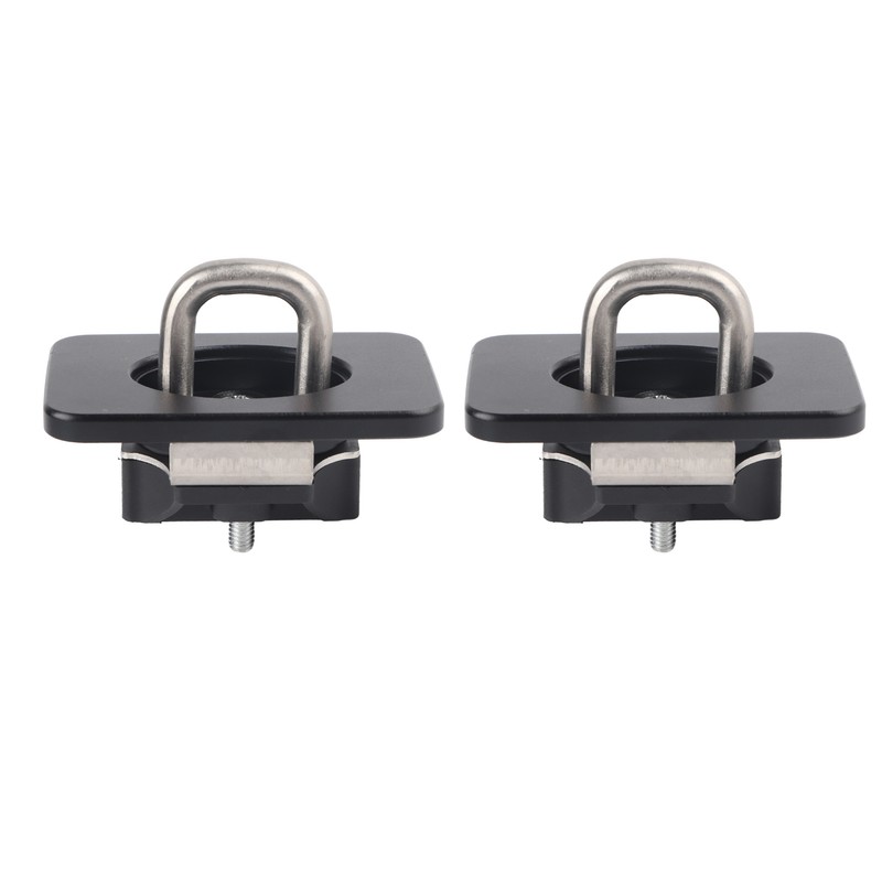 2pcs Stainless Steel Bull Ring Truck Bed Side Tie Down