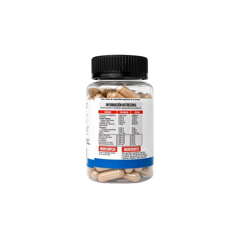 Superlabs Nutrition Testomen Suplemento Alimenticio Hombres 100 Natural Cápsulas 500