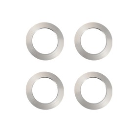 X AUTOHAUX Hub Centric Rings, 110mm OD 75.1mm ID Car Wheel Hubrings Aluminum Alloy Silver Tone, 4pcs