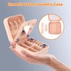 LETURE Travel Jewelry Case Small Jewelry Box Jewelry Organizer with