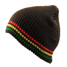 RW Rasta Knit Thermal Beanie (Brown/Rasta)