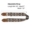 VANSUN VANSUN Stunning Floral Pattern Guitar Strap with Pick Pocket,