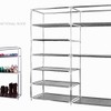 9 Tier Shoe Rack, Space Saving Portable Shoe Rack Storage