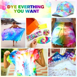HTVRONT Tie Dye Kit - 26 Colors Pre-Filled Bottles Tye Dye Kit, Permanent Non-Toxic Tie Dye Kits for Adults and Kids, Tie Die Kit for Group Handmade Creative Activity(Just Add Water)