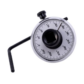 Operitacx Adjustable Torque Wrench Gauge for Accurate Angle Measurement Durable Mechanical Design for Home Garage DIY Repairs Easy to Read Scale Black Square Hole