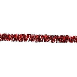 Creativery 3 m Christmas Garland Diameter 2 cm (Red) // New Year's Eve Carnival Christmas Decoration Christmas Tree Decoration Girllande Christmas Tree Tinsel 20 mm