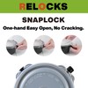 RELOCKS 12 in. Plastic Serving Trays with Lids, Party Platter,