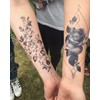 QC904 Temporary Feather Tattoo Flower Tattoo Dream Catcher Tattoo No.