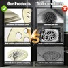 4-1/4“ Shower Strainer Drain Trim Set, Screw-in Shower Strainer Drain