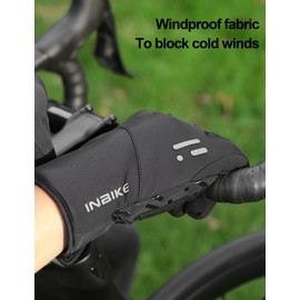 INBIKE Warm Winter Cycling Gloves Touchscreen Gloves Windproof for Men and Women Mountain Bike Gloves Running Skiing(M)