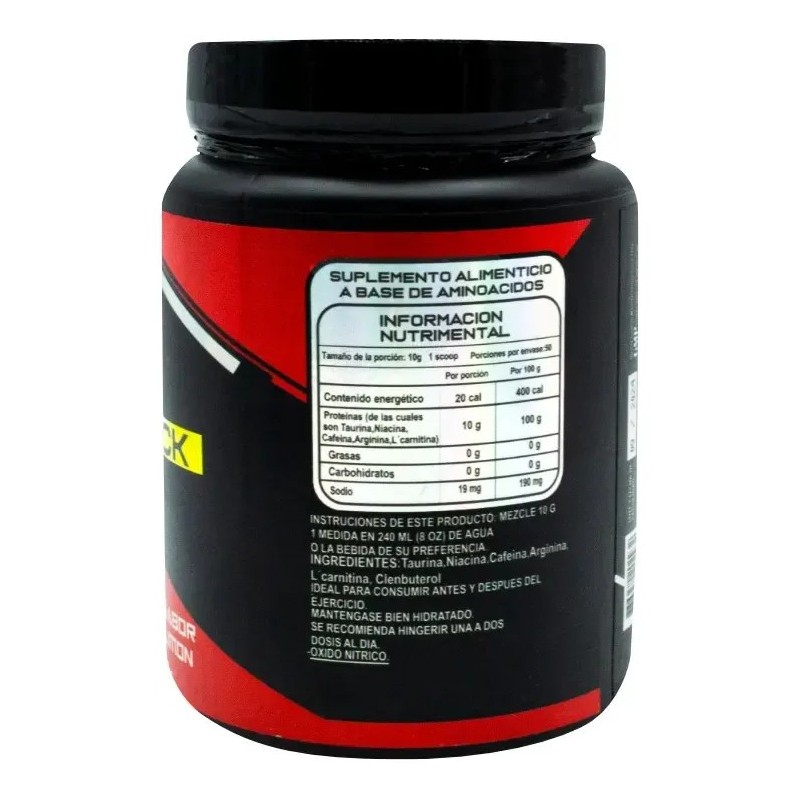 Aminoácidos Bcaas De 500g Total 100servs En Polvo