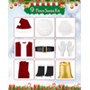 Santa Suit Deluxe Santa Claus Costume for Men, Christmas Adults