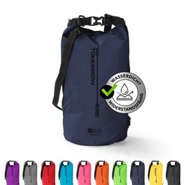 #DoYourOutdoor Dry Bag | Waterproof Backpack | Waterproof Bag & Pack Sack | 2L 5L 10L 20L 30L Dry Bag in 2 Styles and Many Colours | Ideal for Boat, Kayak, Fishing and Camping, darkblue, 5 gallons
