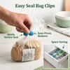 6 Pcs Food Bag Clips Reusable, Plastic Bag Sealing Clips