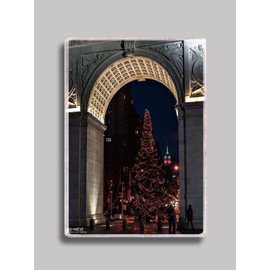 Christmas in Washington Square NYC Refrigerator Magnet