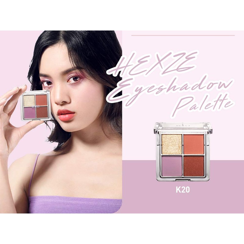 HEXZE Eyeshadow Eyeshadow Palette Makeup Palette 4 Colors, High Coloring,