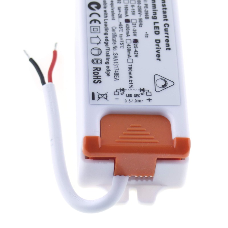 LED Driver/Power Supply 25-42V DC; 420mA; Dimmable via Phase Control