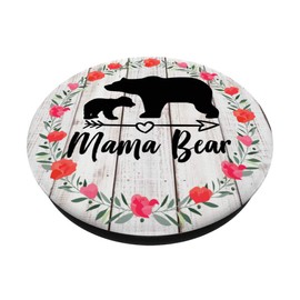 Shiplap Wood Theme Mama Bear Grip - Phone Holder