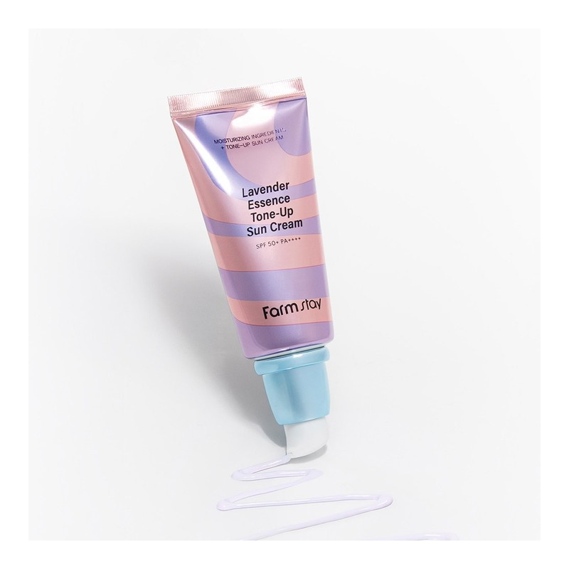 Vivid and transparent skin Lavender Essence Tone-up Sun Cream -