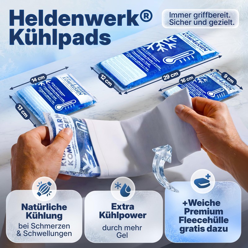 HELDENWERK® Cold Warm Compress | Cool Packs Gel for Children