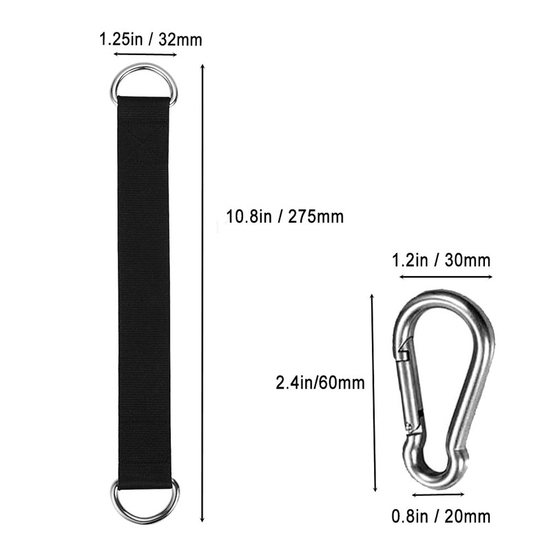 2 PCS Tree Swing Straps Tree Swing Hanging Kit, Fitness