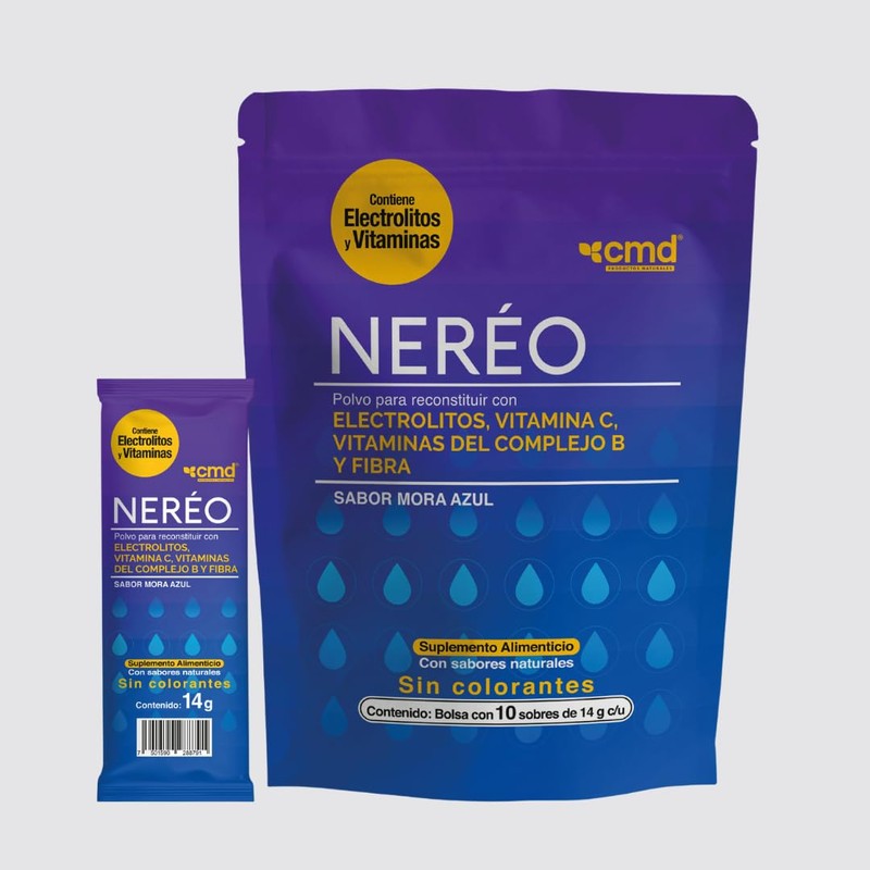 CMD - NERÉO - Electrolitos en Polvo con Vitamina C,