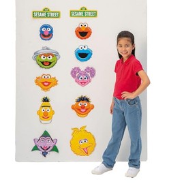 10 1/4" x 57 1/2" Sesame Street Character Cardstock Hanging Decorations Set - 2 Pc.