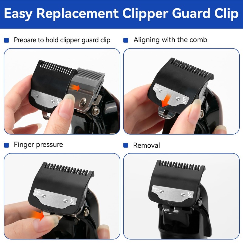 Replacement for 1/2 Wahl Clipper Guards Set, 1/16"1.5mm Metal Hair
