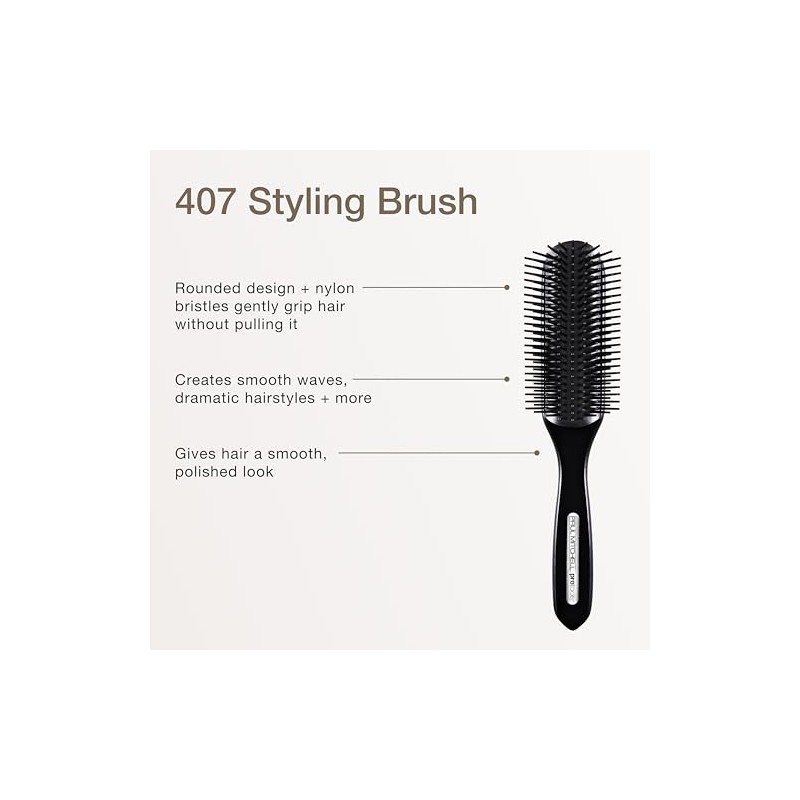 Paul Mitchell Pro Tools 407, Cepillo de Cerdas de nylon