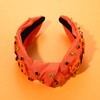 PHALIN Diadema anudada de Halloween para mujer (naranja)